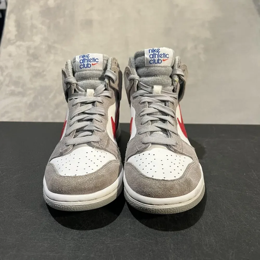 Nike Dunk High Shoes Youth Size 4.5Y White Red Nike Athletic Club DH9750-001